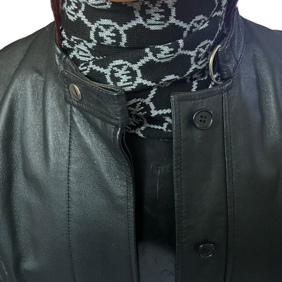 Newport News Easy Style-shell 100% leather women's jackets  in excellent shape - Picture 3 of 16